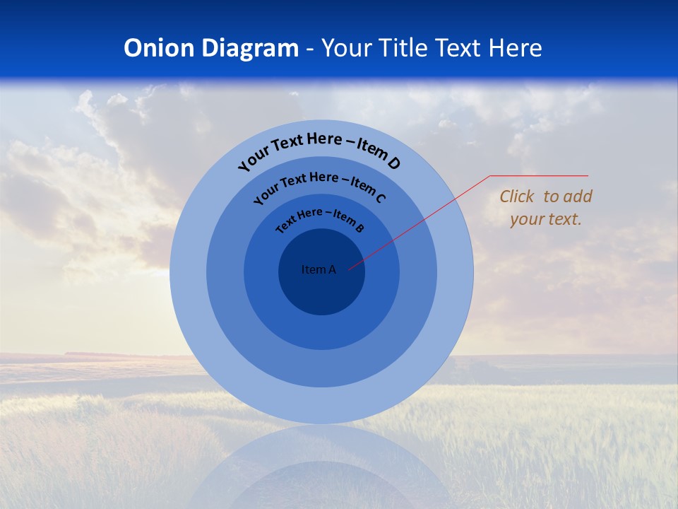 Farmland Sunshine Red PowerPoint Template