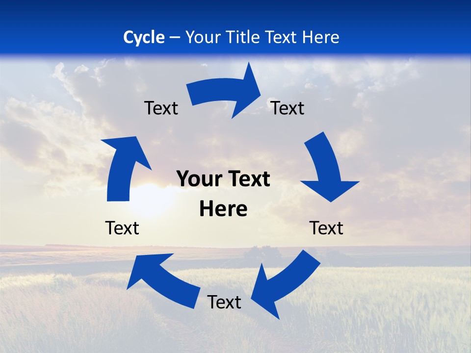 Farmland Sunshine Red PowerPoint Template