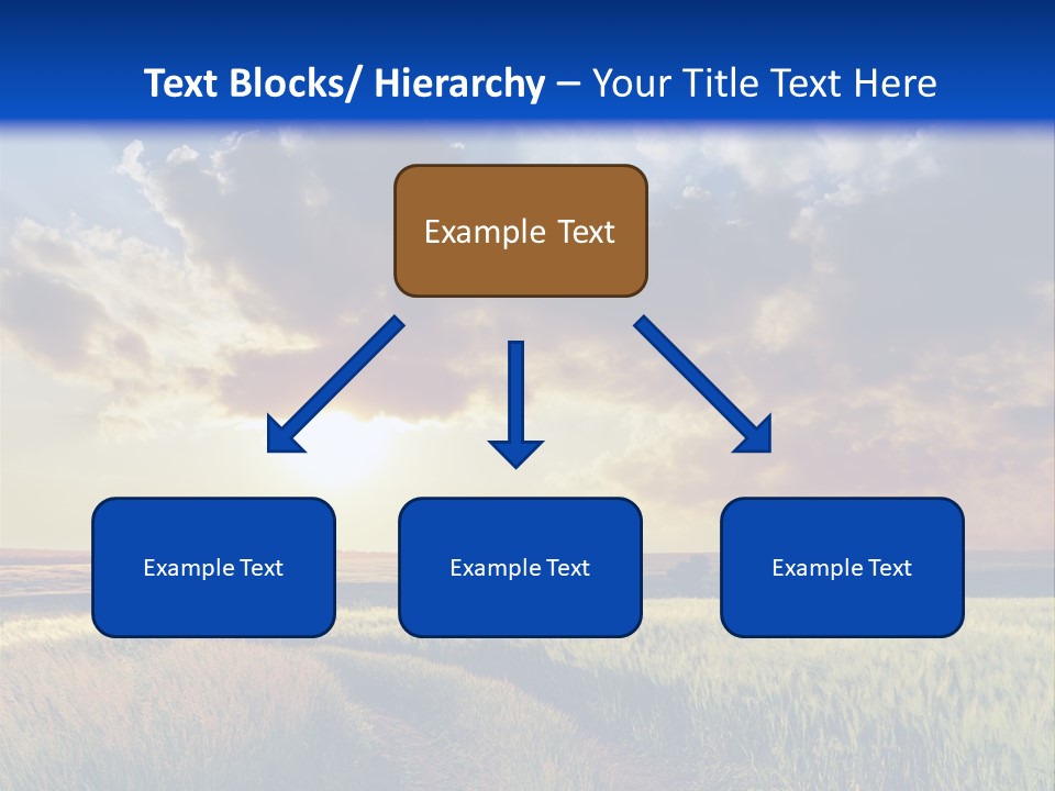 Farmland Sunshine Red PowerPoint Template