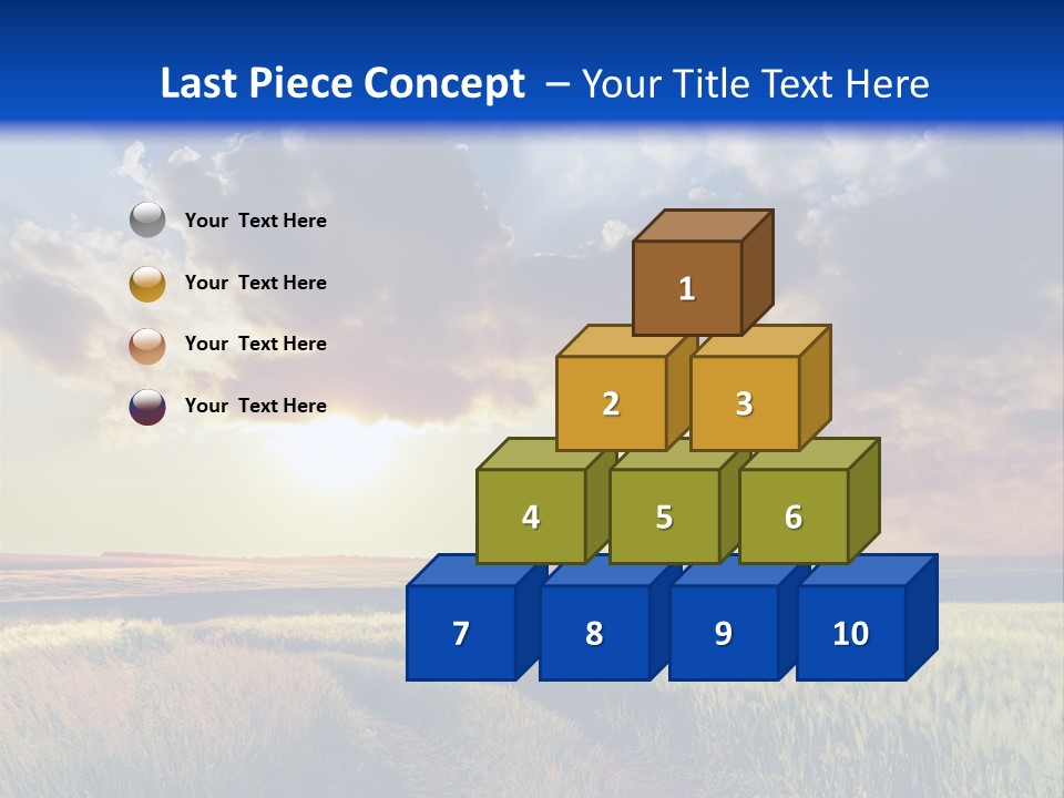 Farmland Sunshine Red PowerPoint Template