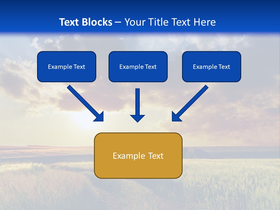 Farmland Sunshine Red PowerPoint Template