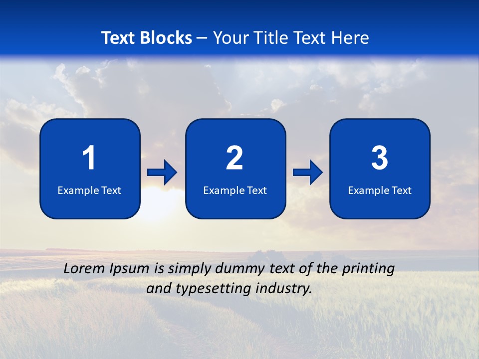 Farmland Sunshine Red PowerPoint Template