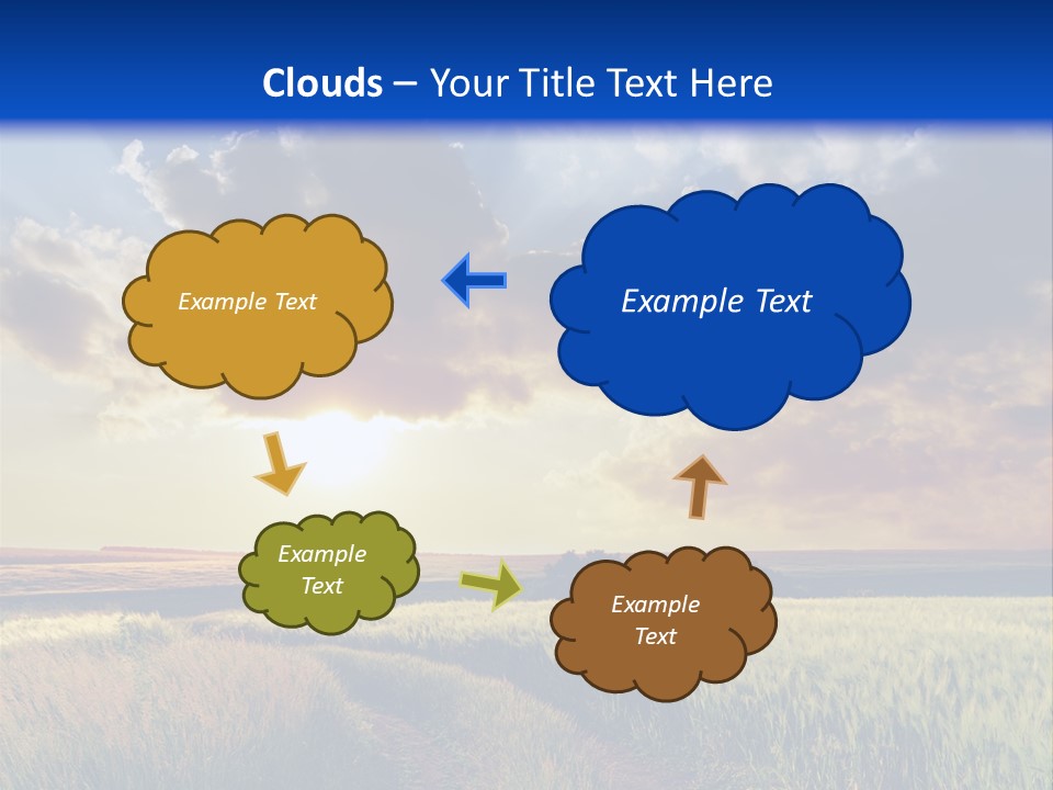 Farmland Sunshine Red PowerPoint Template