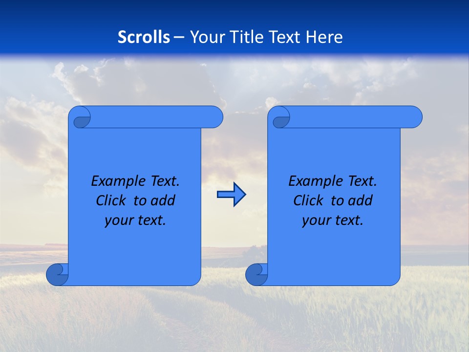 Farmland Sunshine Red PowerPoint Template