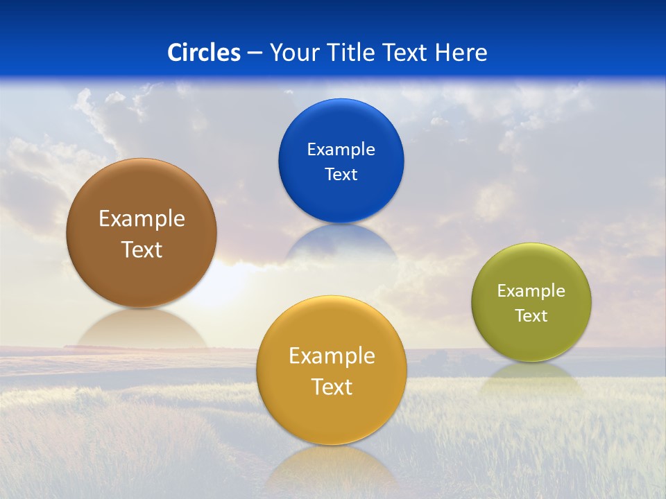 Farmland Sunshine Red PowerPoint Template