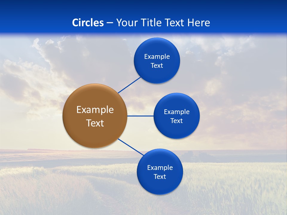 Farmland Sunshine Red PowerPoint Template