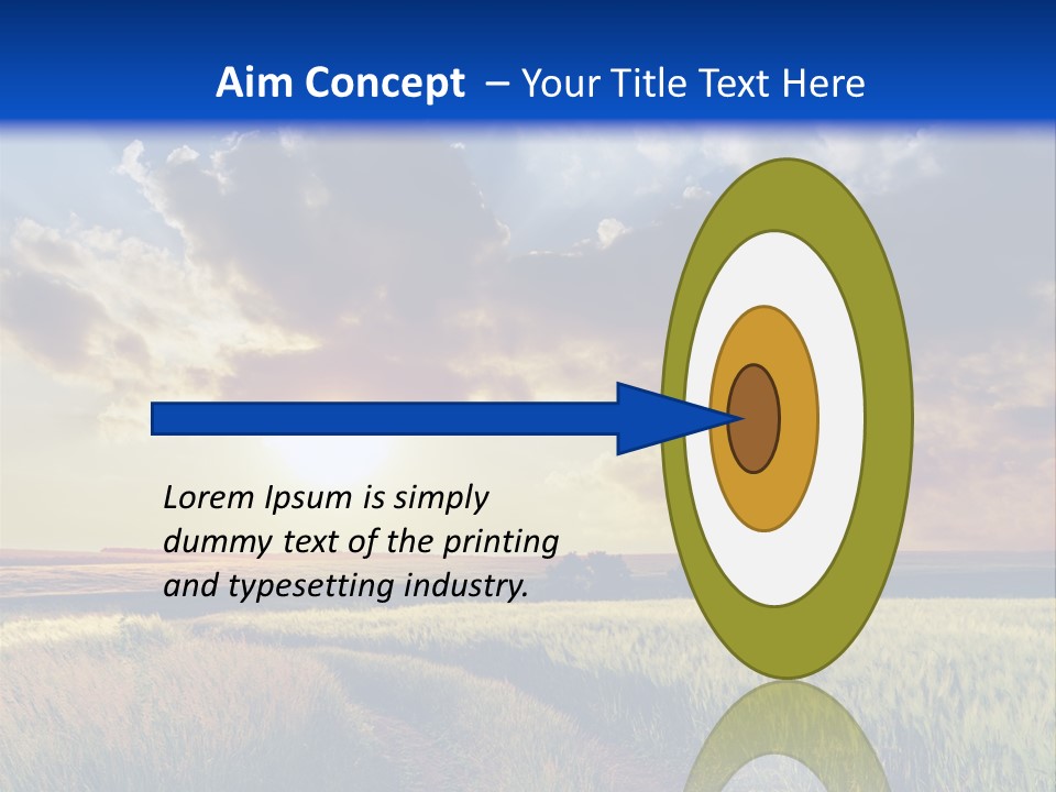 Farmland Sunshine Red PowerPoint Template