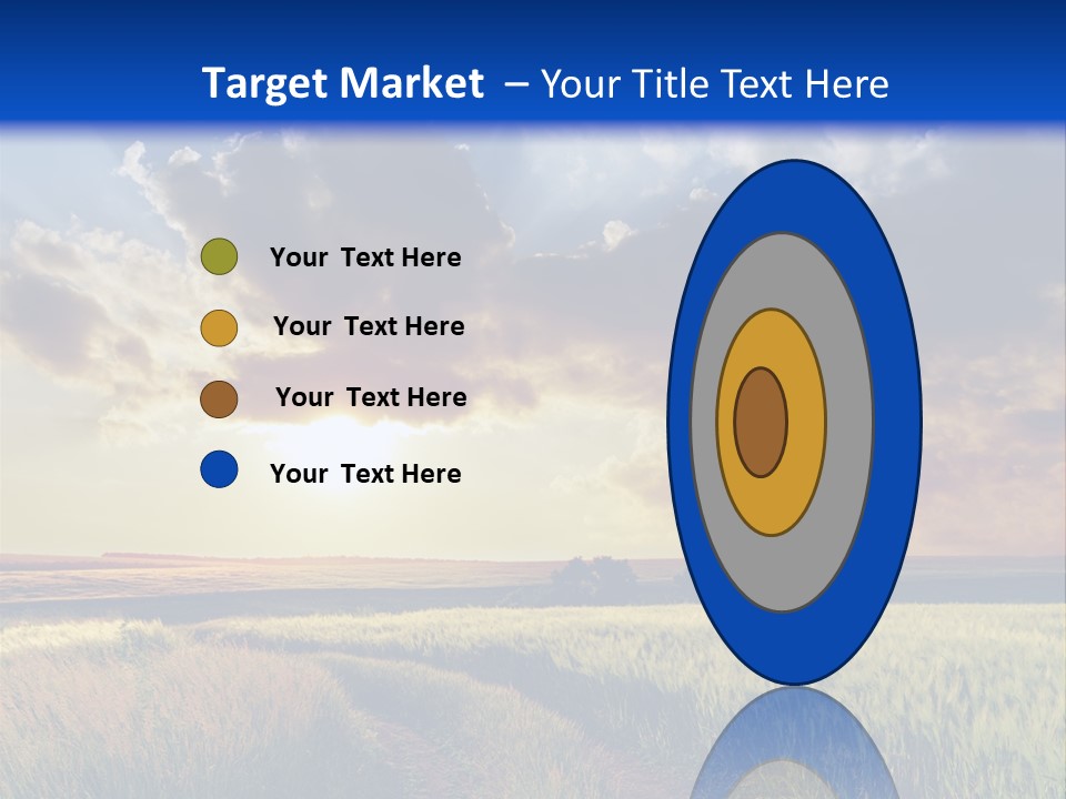 Farmland Sunshine Red PowerPoint Template