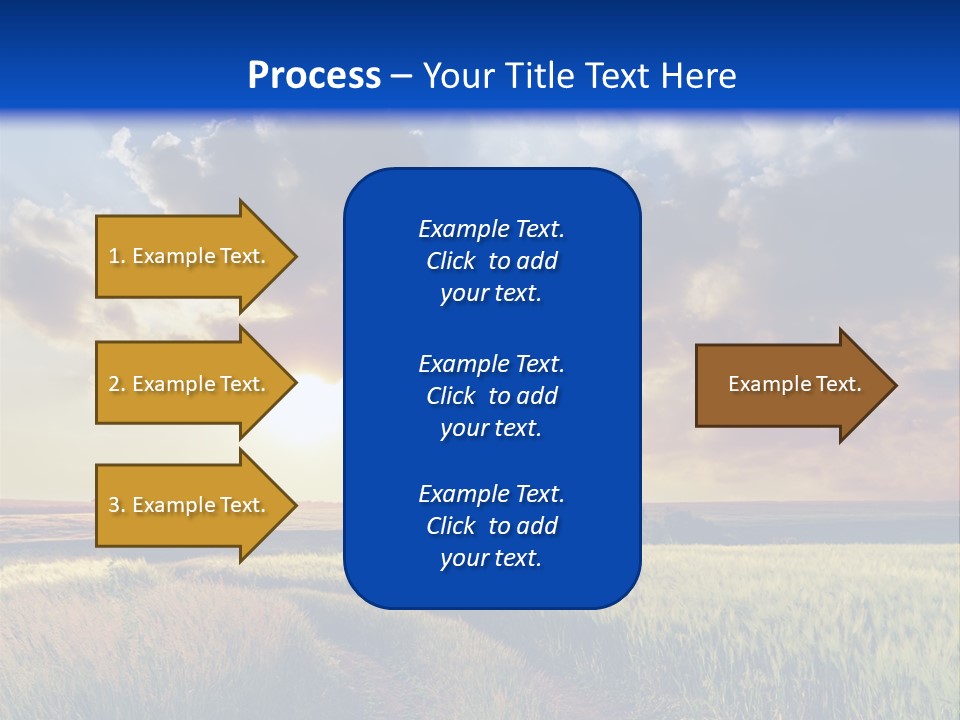 Farmland Sunshine Red PowerPoint Template