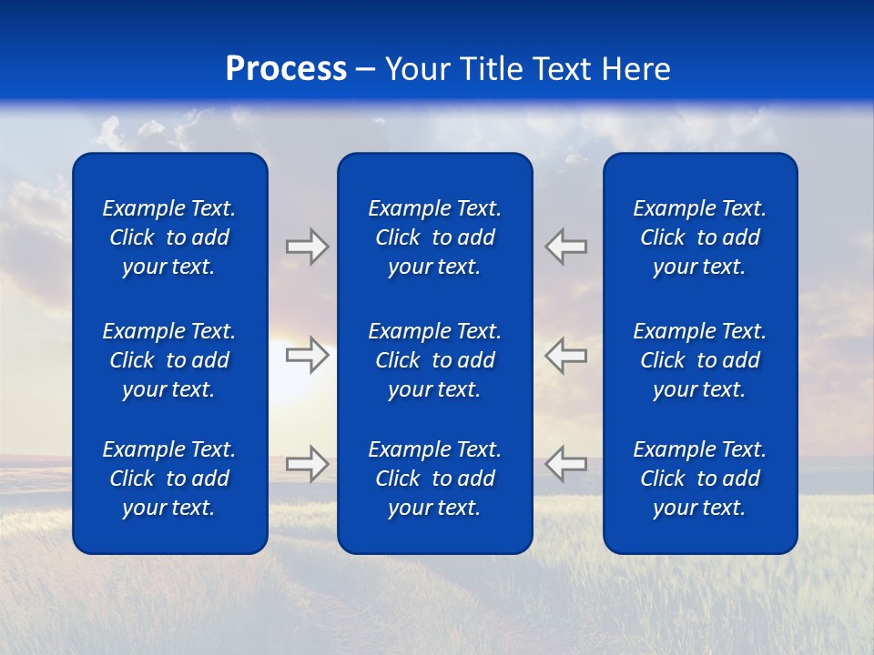 Farmland Sunshine Red PowerPoint Template