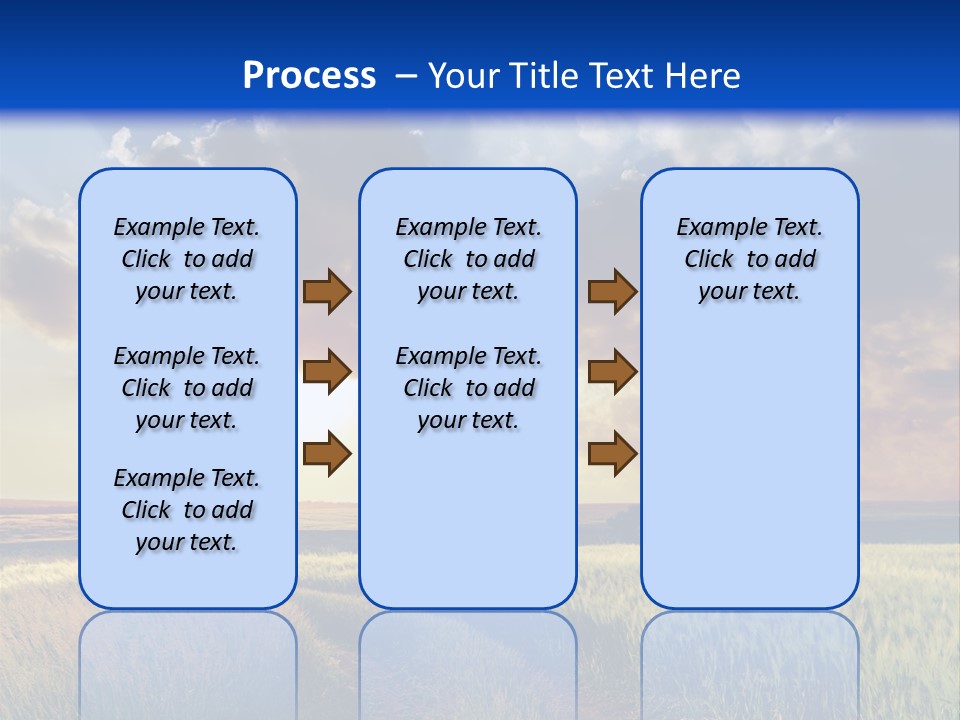 Farmland Sunshine Red PowerPoint Template