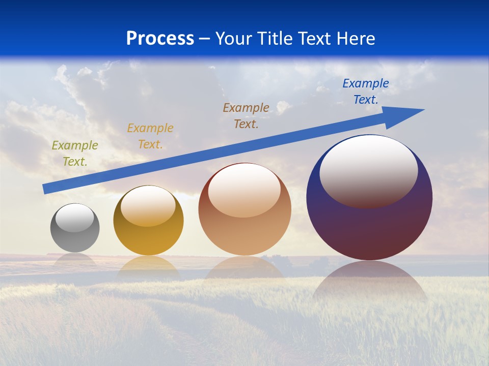 Farmland Sunshine Red PowerPoint Template