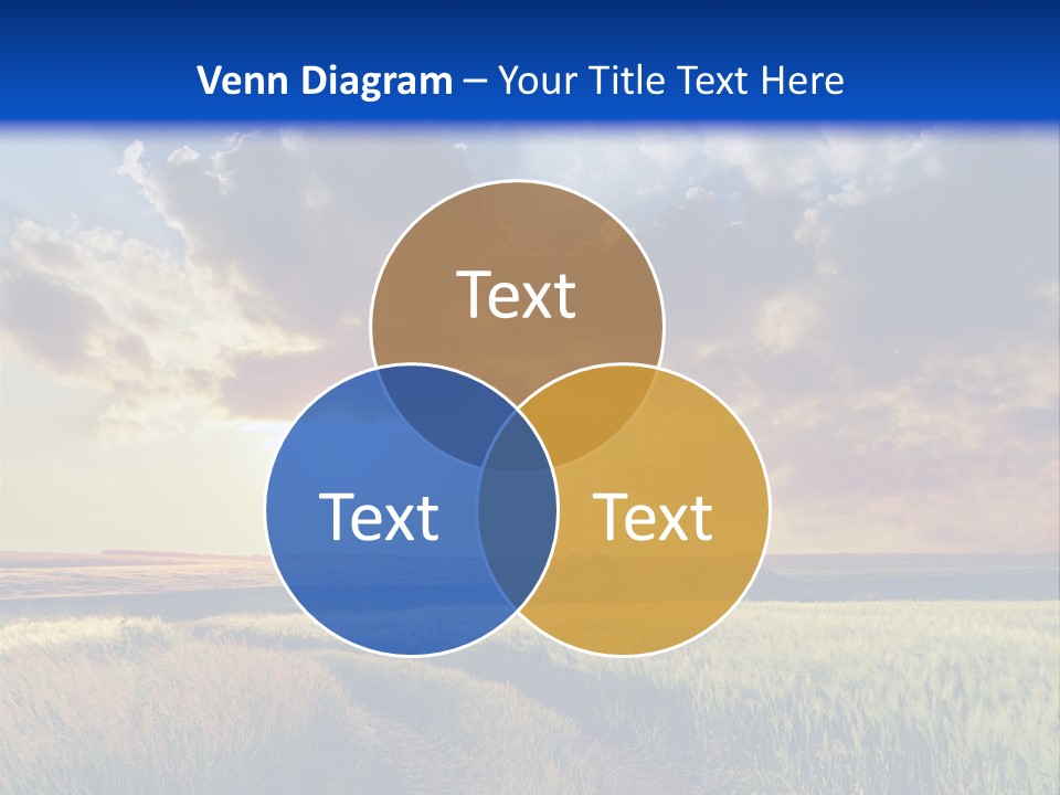 Farmland Sunshine Red PowerPoint Template