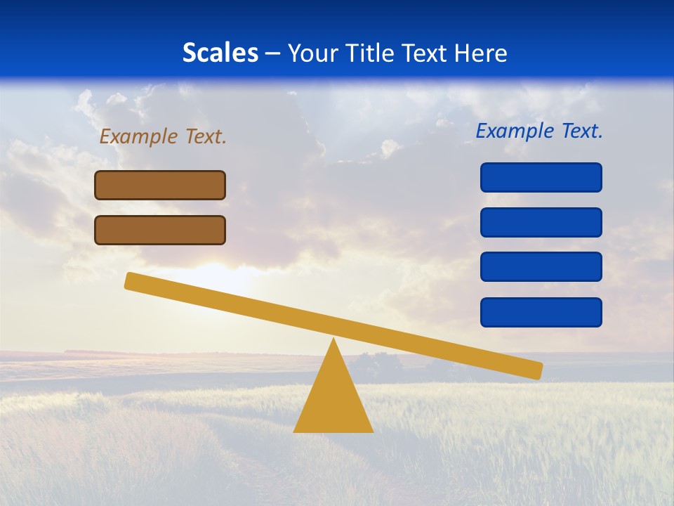 Farmland Sunshine Red PowerPoint Template