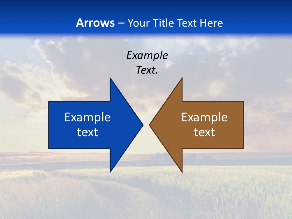 Farmland Sunshine Red PowerPoint Template