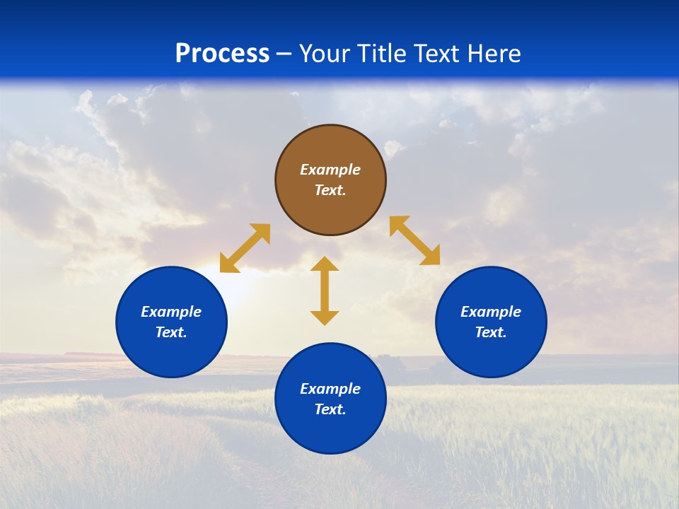 Farmland Sunshine Red PowerPoint Template