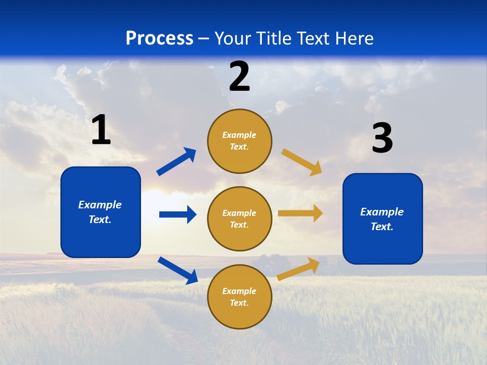 Farmland Sunshine Red PowerPoint Template