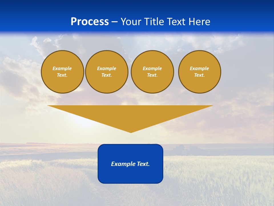Farmland Sunshine Red PowerPoint Template