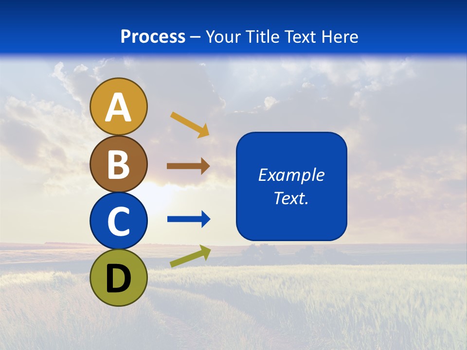 Farmland Sunshine Red PowerPoint Template