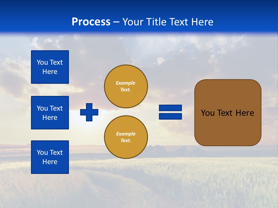 Farmland Sunshine Red PowerPoint Template