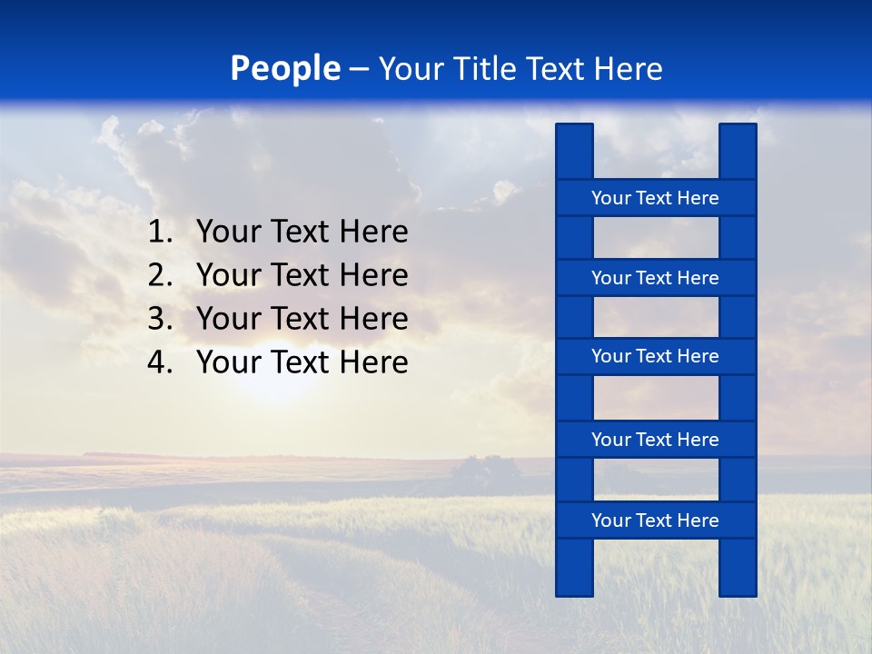 Farmland Sunshine Red PowerPoint Template