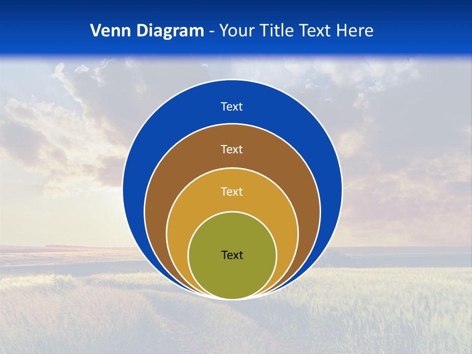 Farmland Sunshine Red PowerPoint Template