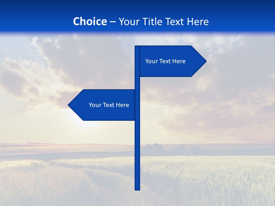 Farmland Sunshine Red PowerPoint Template