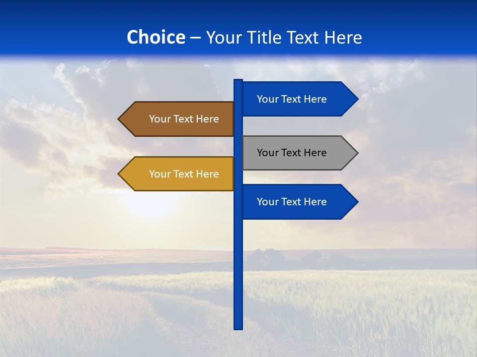 Farmland Sunshine Red PowerPoint Template