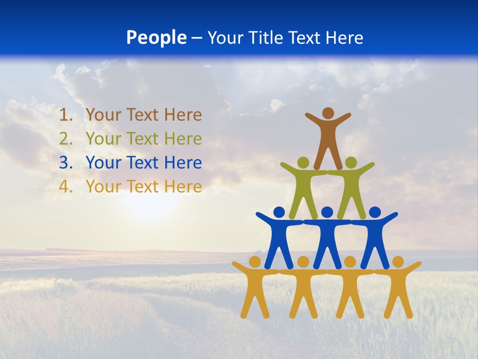 Farmland Sunshine Red PowerPoint Template