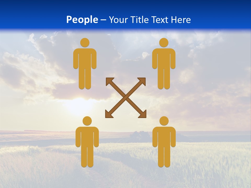 Farmland Sunshine Red PowerPoint Template