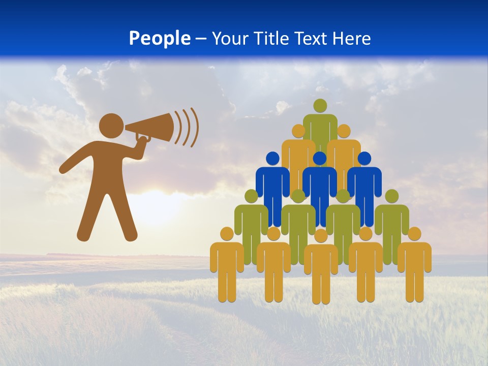 Farmland Sunshine Red PowerPoint Template