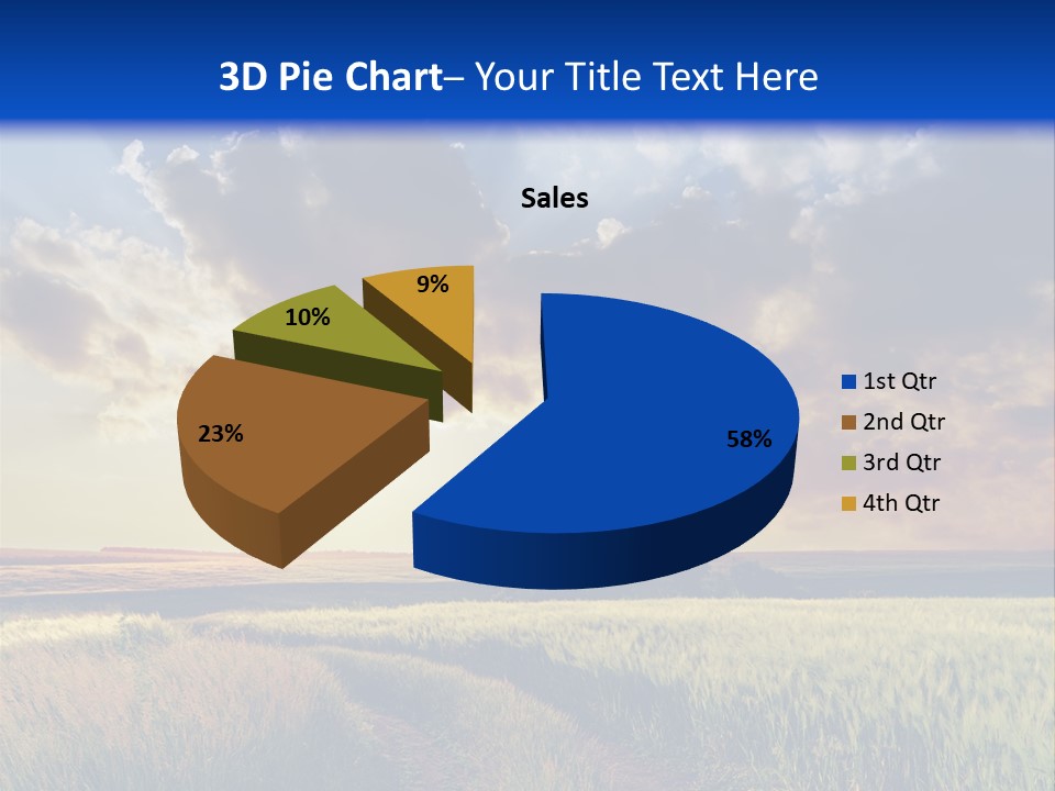 Farmland Sunshine Red PowerPoint Template