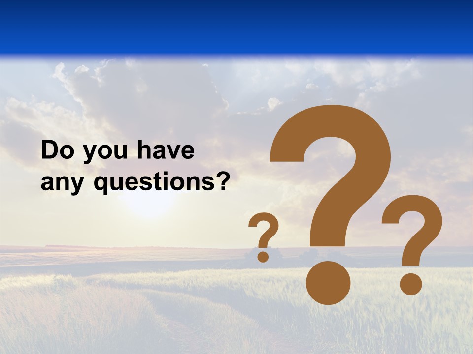 Farmland Sunshine Red PowerPoint Template