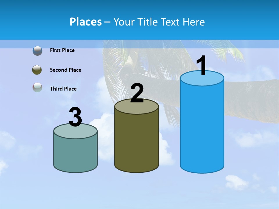 Sunny Blue Shore PowerPoint Template