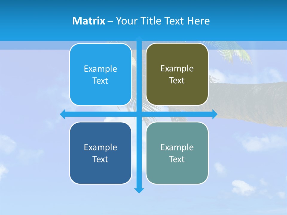 Sunny Blue Shore PowerPoint Template