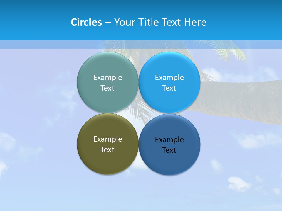 Sunny Blue Shore PowerPoint Template