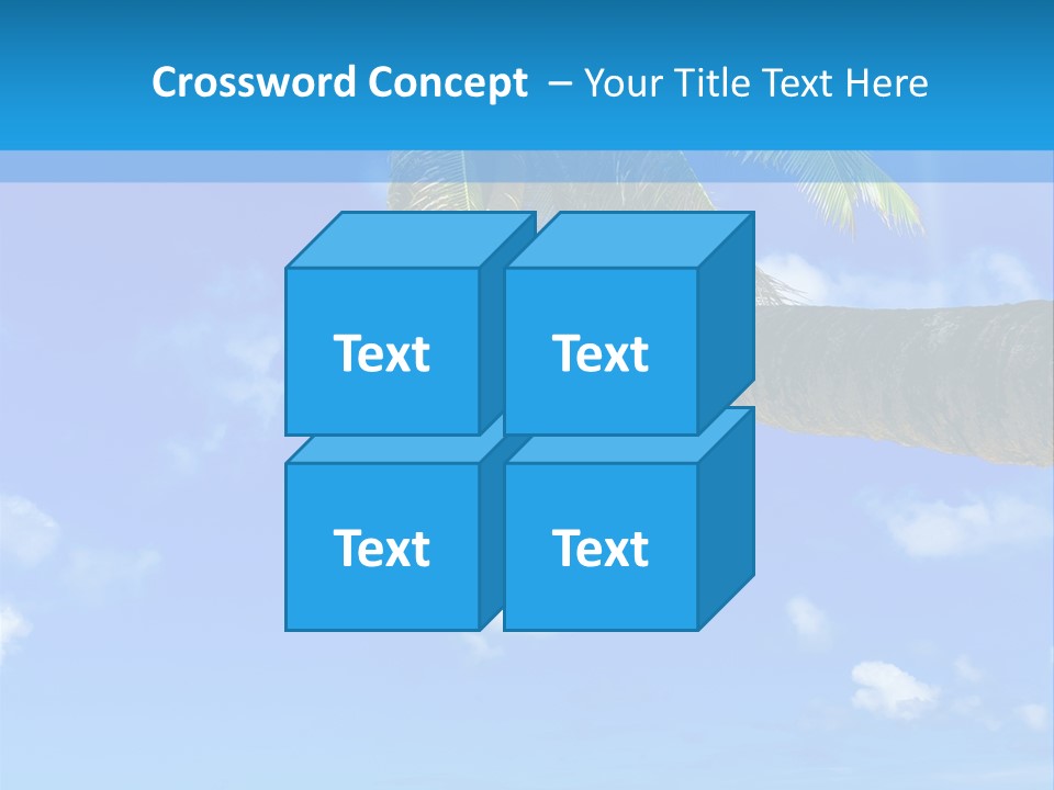 Sunny Blue Shore PowerPoint Template