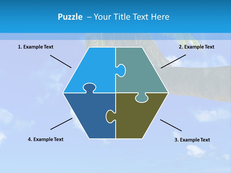 Sunny Blue Shore PowerPoint Template