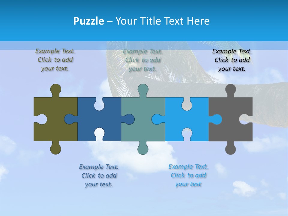 Sunny Blue Shore PowerPoint Template