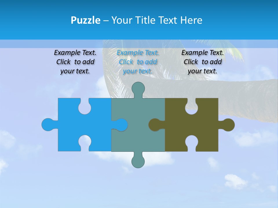 Sunny Blue Shore PowerPoint Template