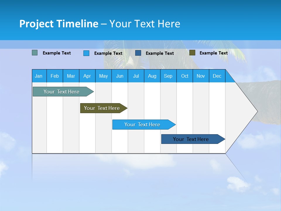 Sunny Blue Shore PowerPoint Template