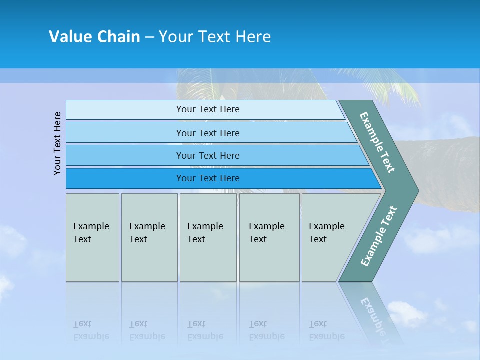 Sunny Blue Shore PowerPoint Template