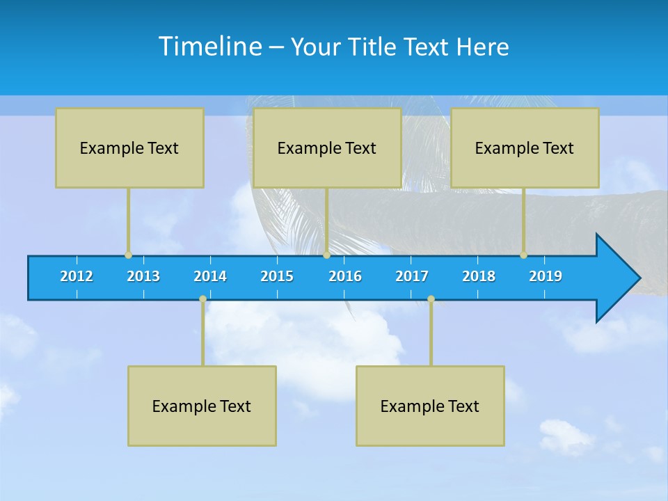 Sunny Blue Shore PowerPoint Template