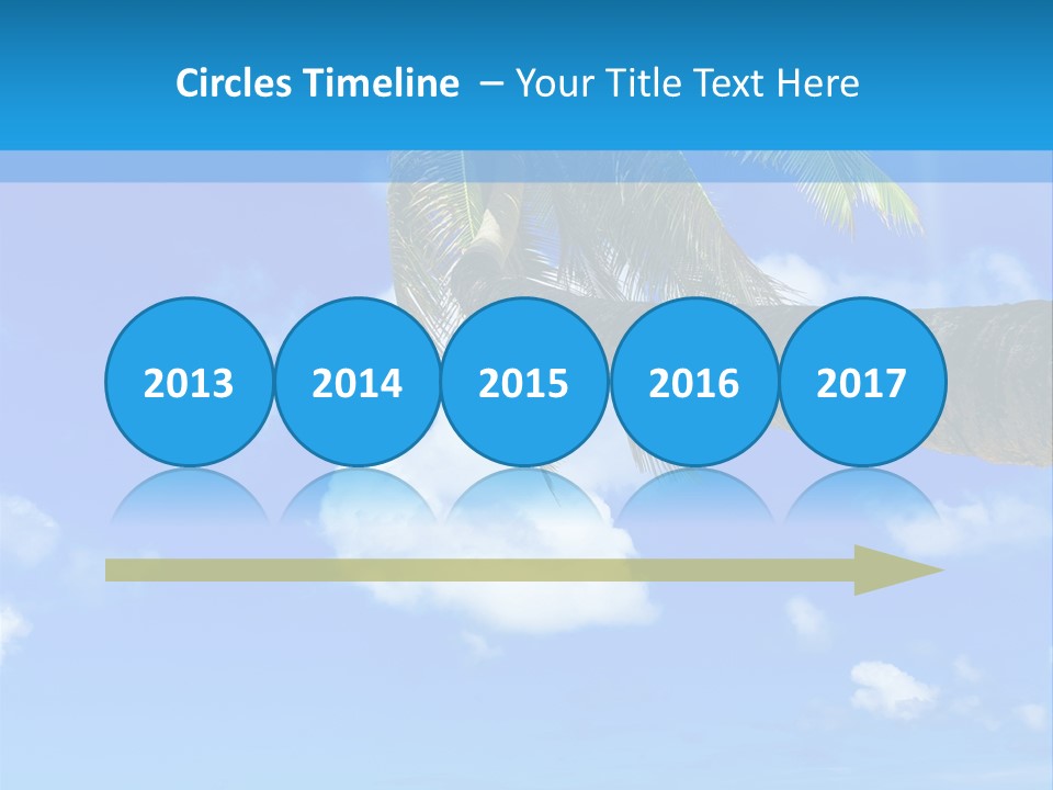 Sunny Blue Shore PowerPoint Template
