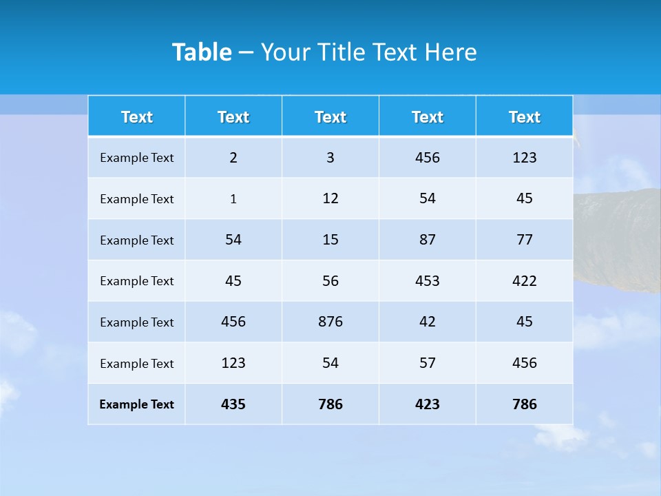 Sunny Blue Shore PowerPoint Template