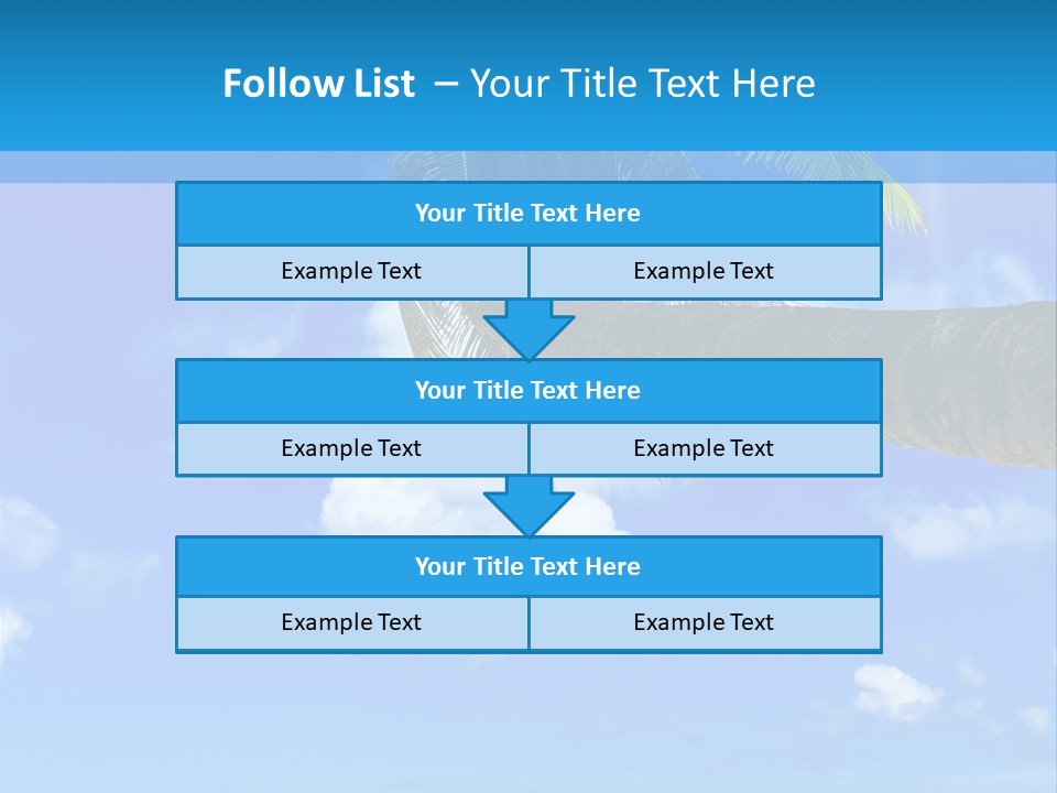 Sunny Blue Shore PowerPoint Template