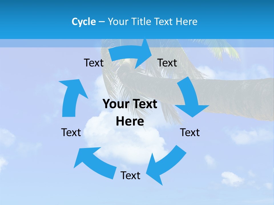 Sunny Blue Shore PowerPoint Template