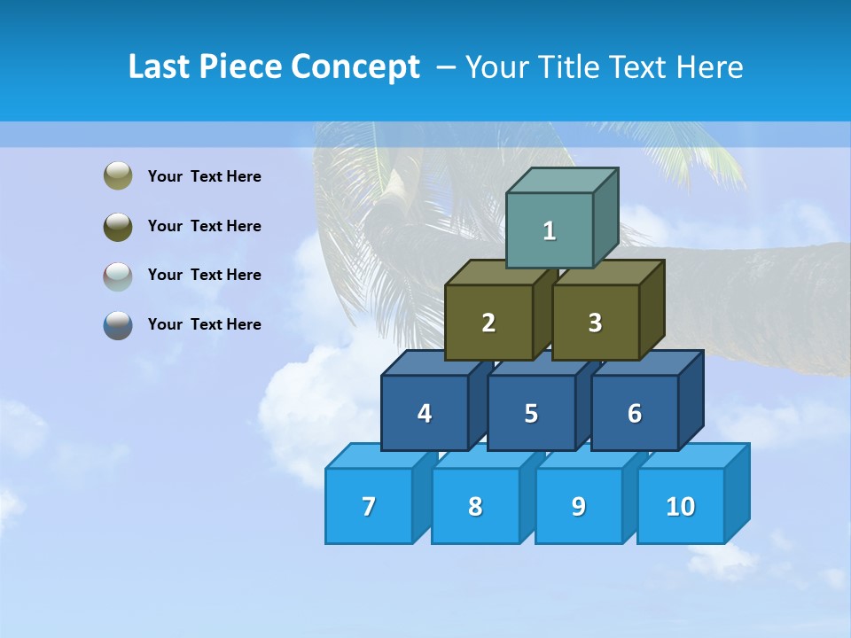 Sunny Blue Shore PowerPoint Template