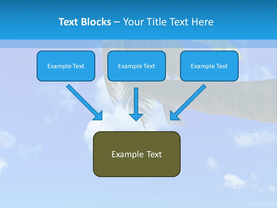 Sunny Blue Shore PowerPoint Template