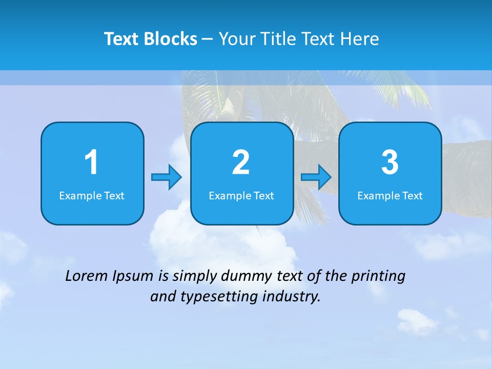Sunny Blue Shore PowerPoint Template